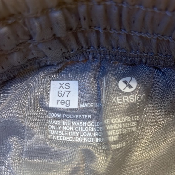 Nwt Xersion grey athletic shorts XS 6/7 - Picture 3 of 5